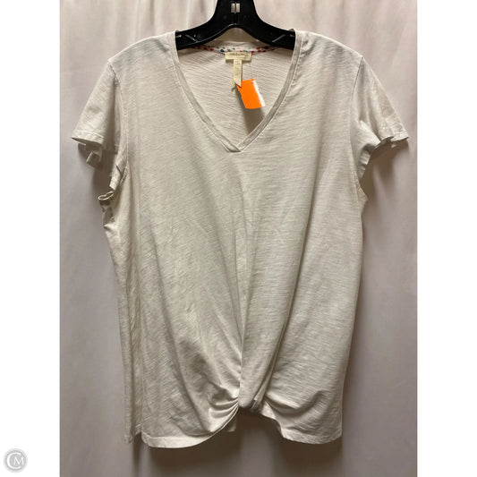 Top Short Sleeve By Matilda Jane In White, Size: L