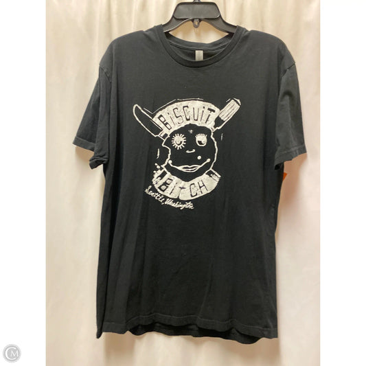 Top Short Sleeve By Next Level In Black, Size: Xl