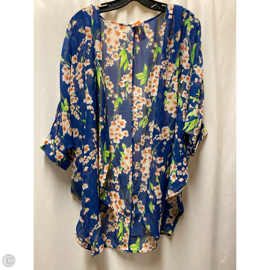 Swimwear Cover-up By Clothes Mentor In Blue, Size: S