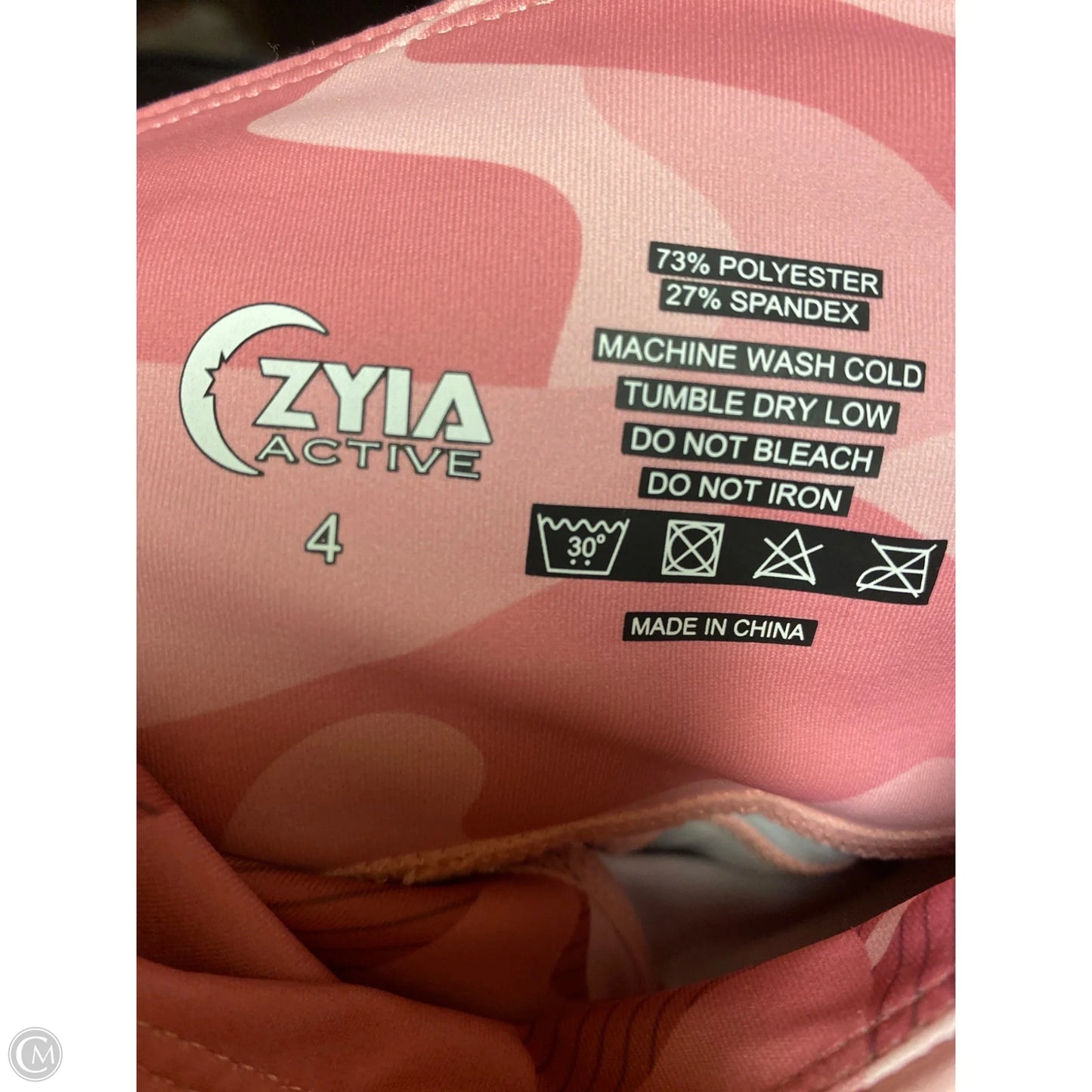Athletic Capris By Zyia In Pink, Size: 4