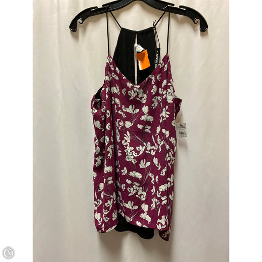 Top Sleeveless By Express In Maroon, Size: M