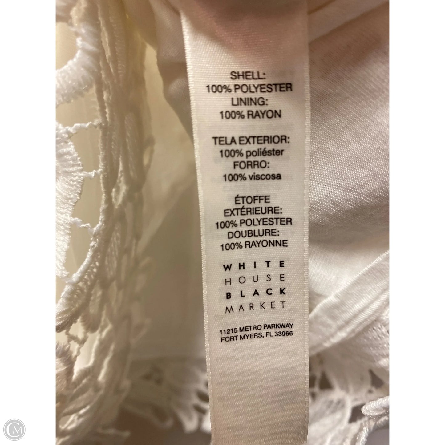 Tank Top By White House Black Market In White, Size: Xs