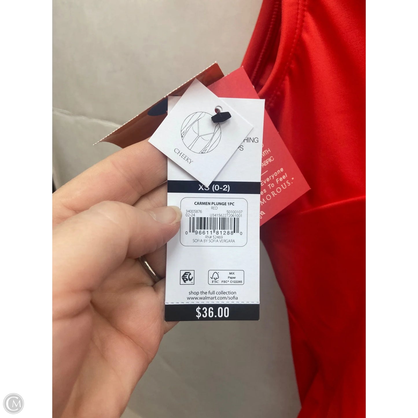 Swimsuit By Sofia By Sofia Vergara In Red, Size: Xs