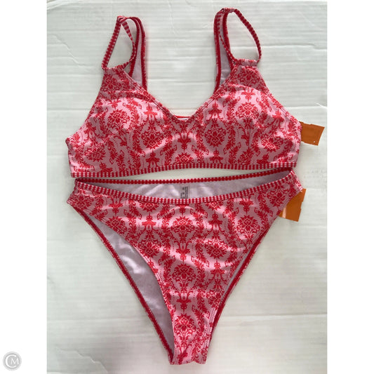 Swimsuit 2pc By Clothes Mentor In Red, Size: Xl