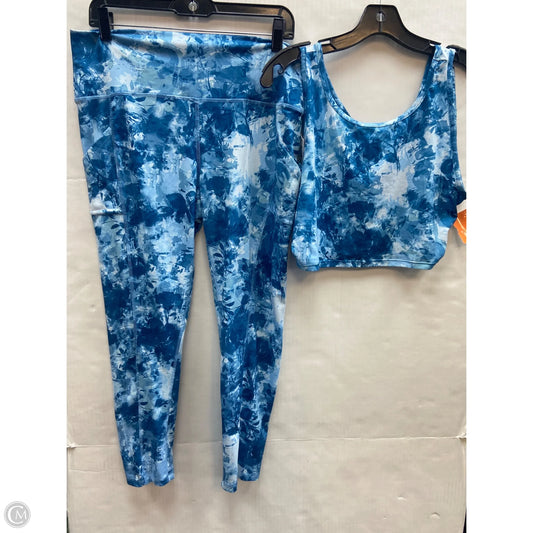 Athletic Pants 2pc By Clothes Mentor In Blue, Size: L