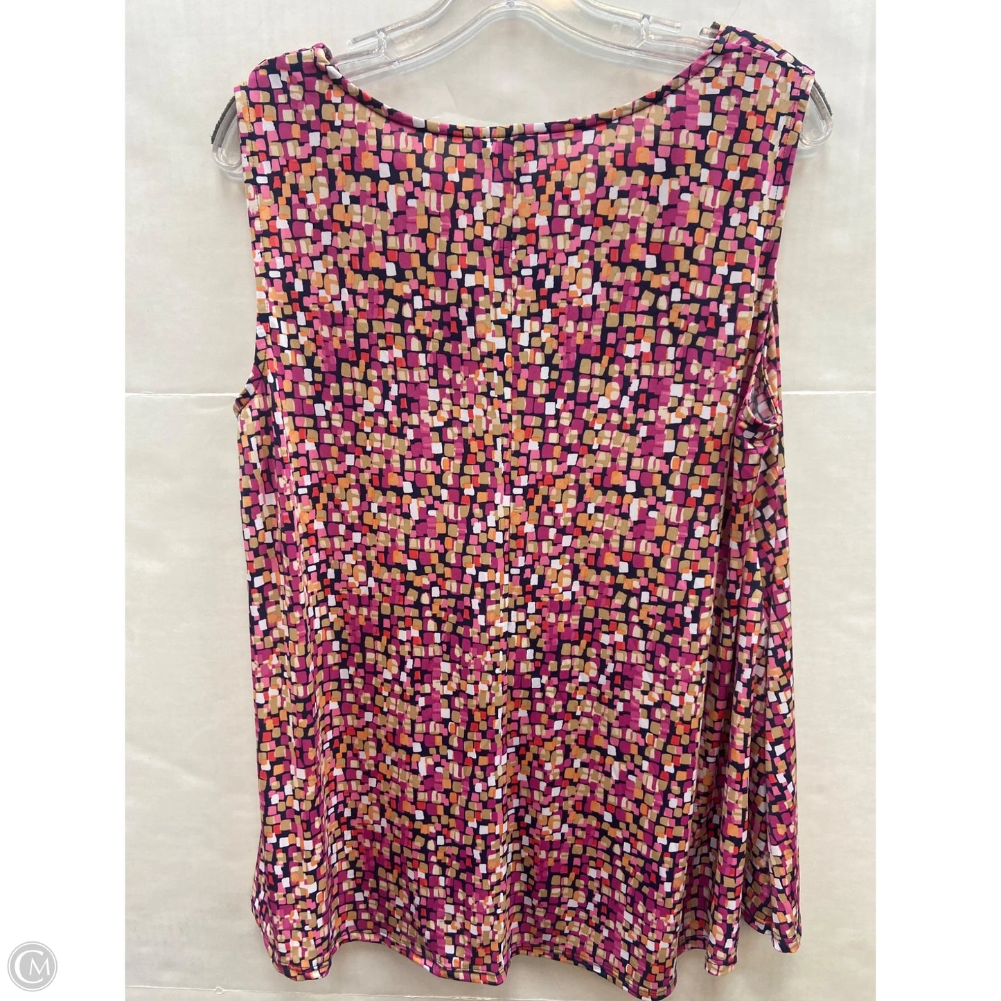 Top Sleeveless By Cocomo In Pink, Size: 1x