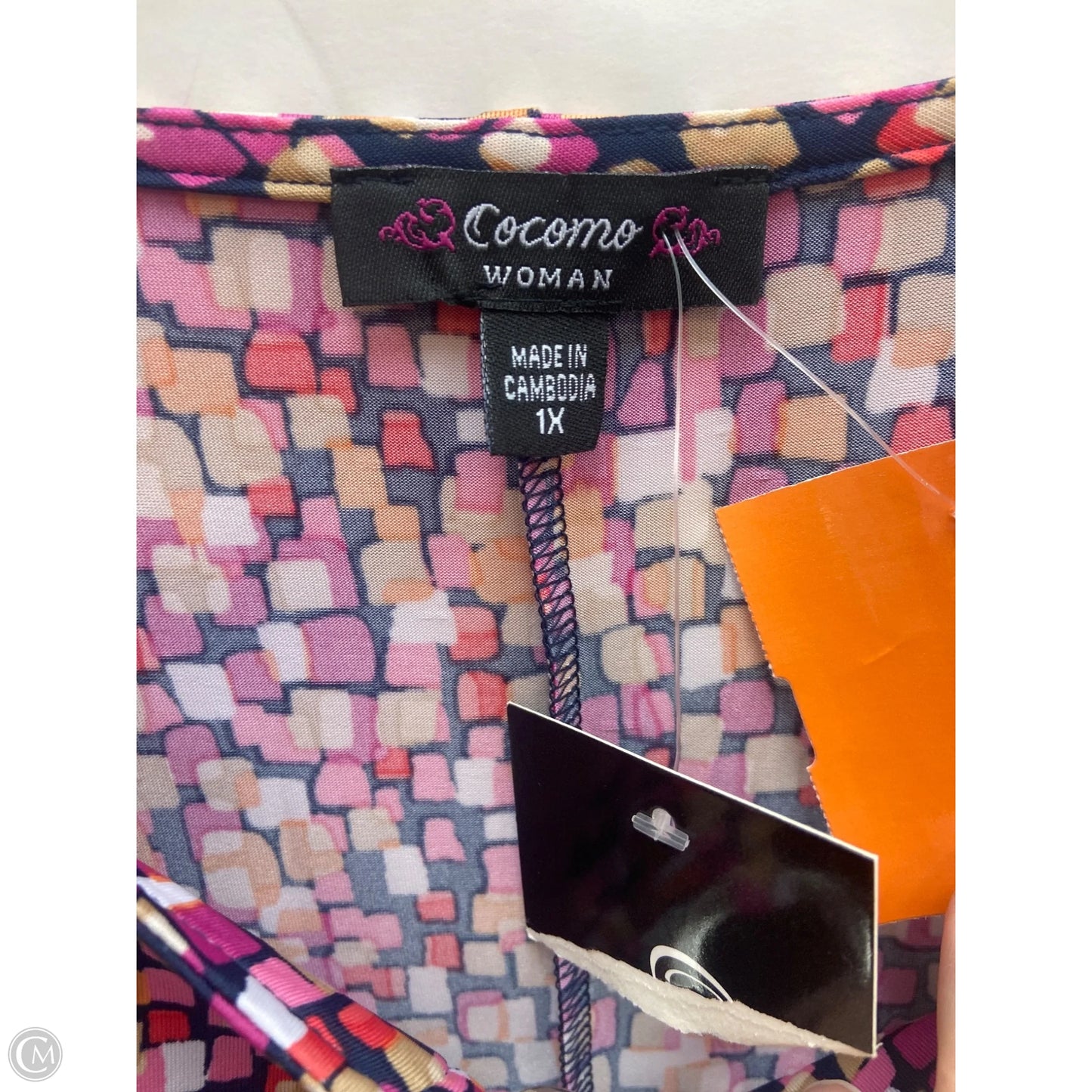 Top Sleeveless By Cocomo In Pink, Size: 1x