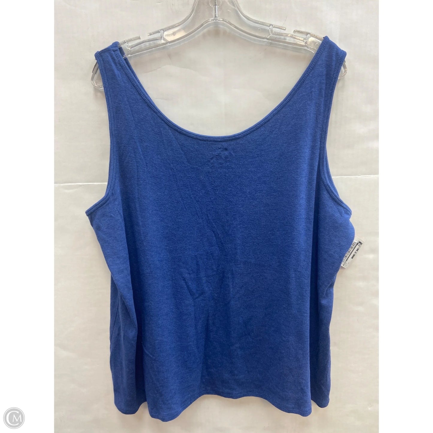 Tank Top By Cato In Blue, Size: 3x