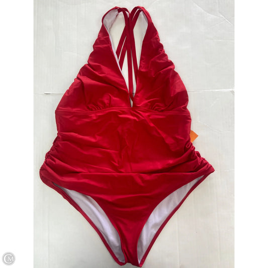 Swimsuit By Clothes Mentor In Red, Size: 3x