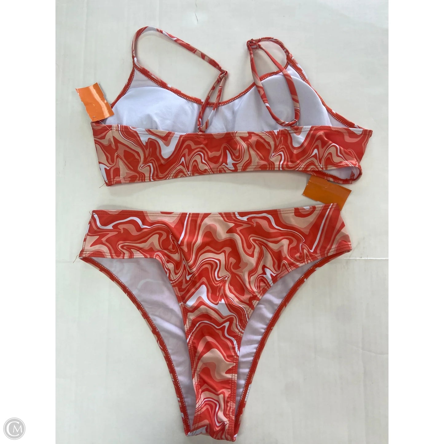 Swimsuit 2pc By Clothes Mentor In Orange, Size: L