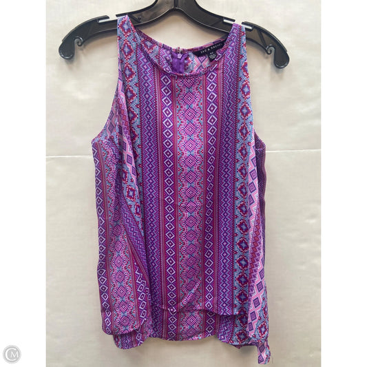 Top Sleeveless By Zac And Rachel In Purple, Size: S