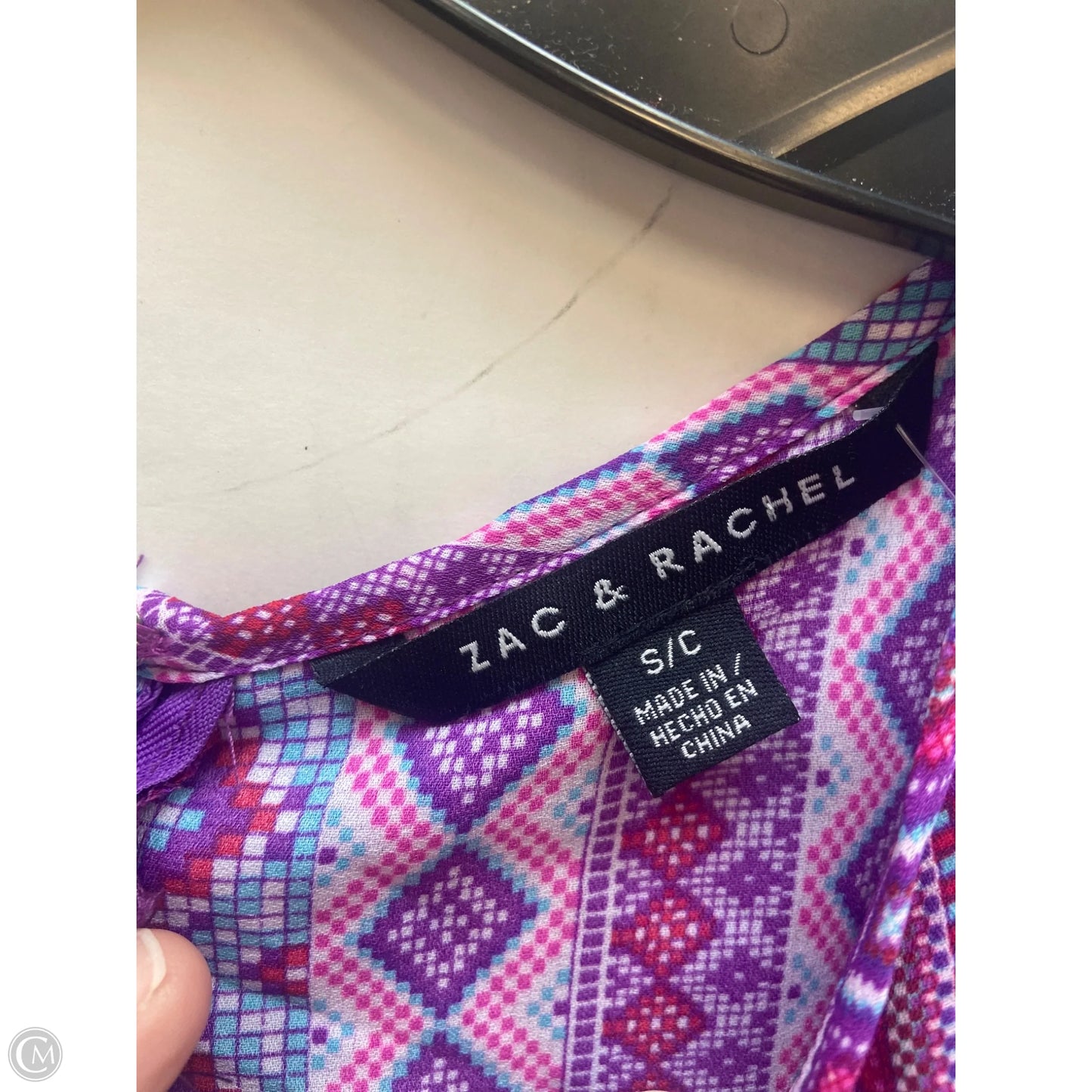 Top Sleeveless By Zac And Rachel In Purple, Size: S