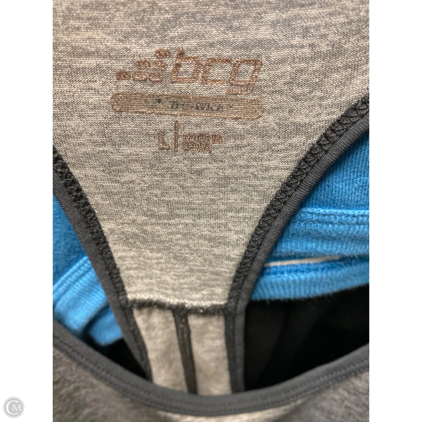 Athletic Tank Top By Bcg In Grey, Size: L