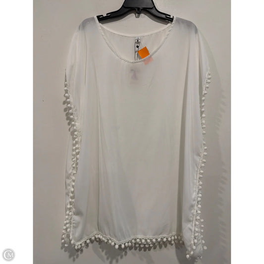 Swimwear Cover-up By Clothes Mentor In White, Size: Osfm