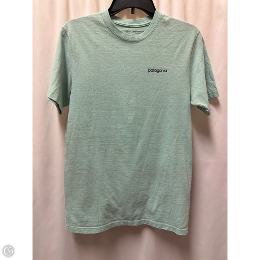 Top Short Sleeve By Patagonia In Green, Size: S