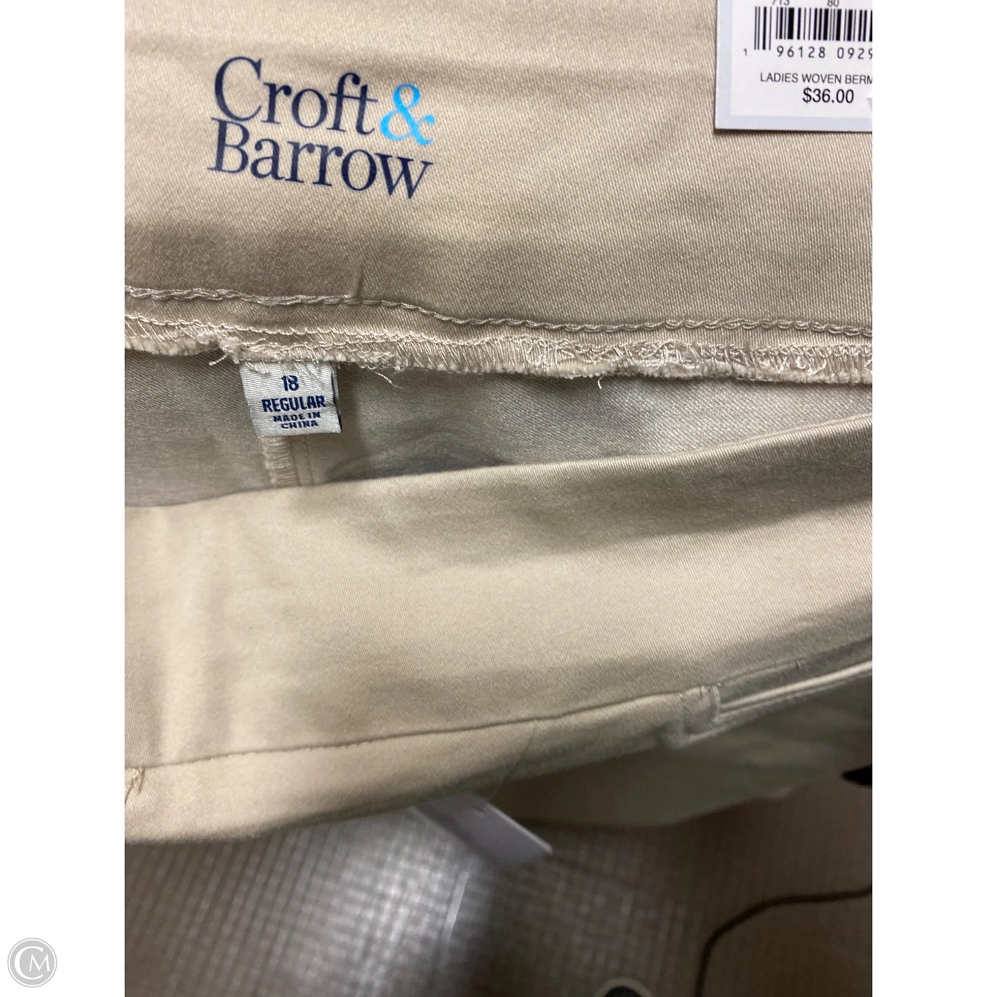 Shorts By Croft And Barrow In Beige, Size: 18