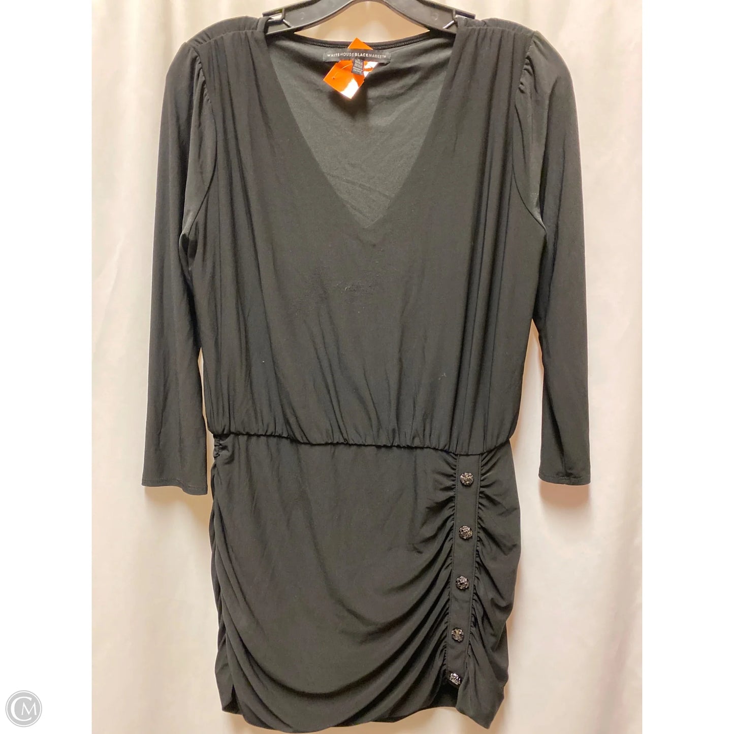 Dress Casual Midi By White House Black Market In Black, Size: S
