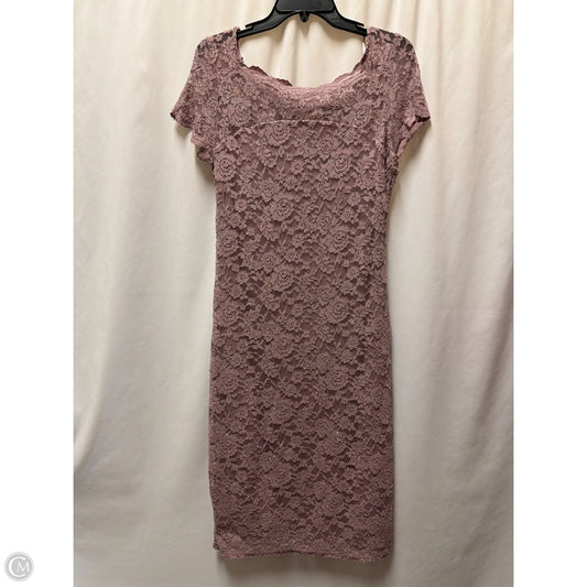 Dress Casual Midi By Onyx In Purple, Size: M