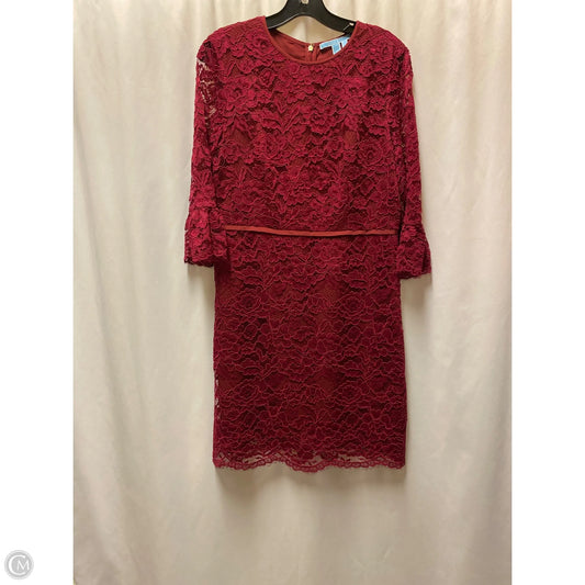 Dress Casual Midi By Draper James In Maroon, Size: M
