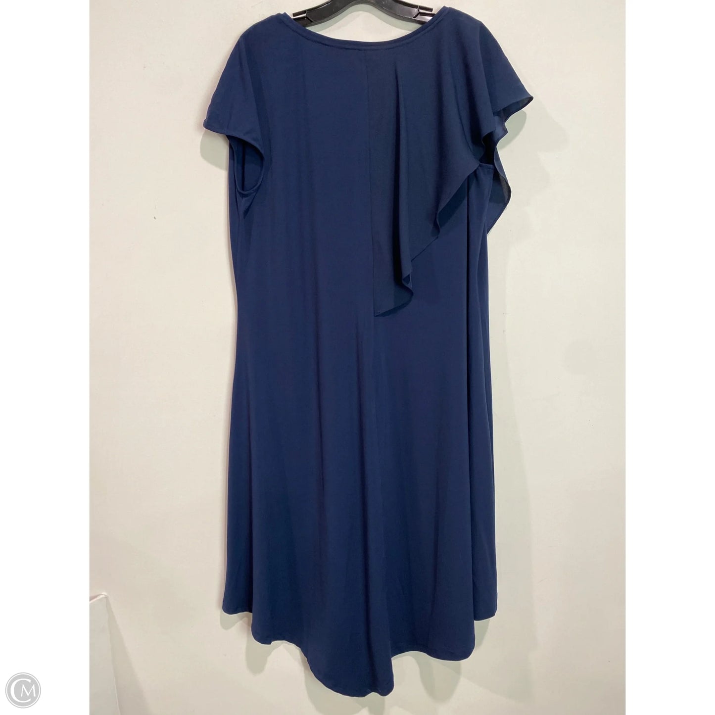 Dress Casual Midi By H For Halston In Navy, Size: M