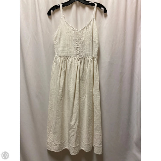 Dress Casual Midi By Old Navy In White, Size: M