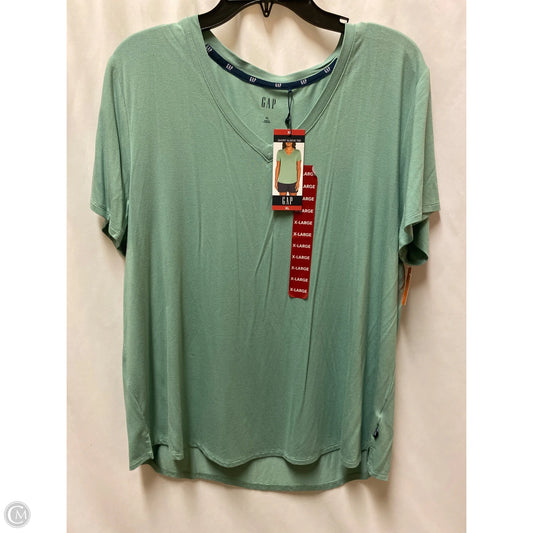 Top Short Sleeve By Gap In Green, Size: Xl