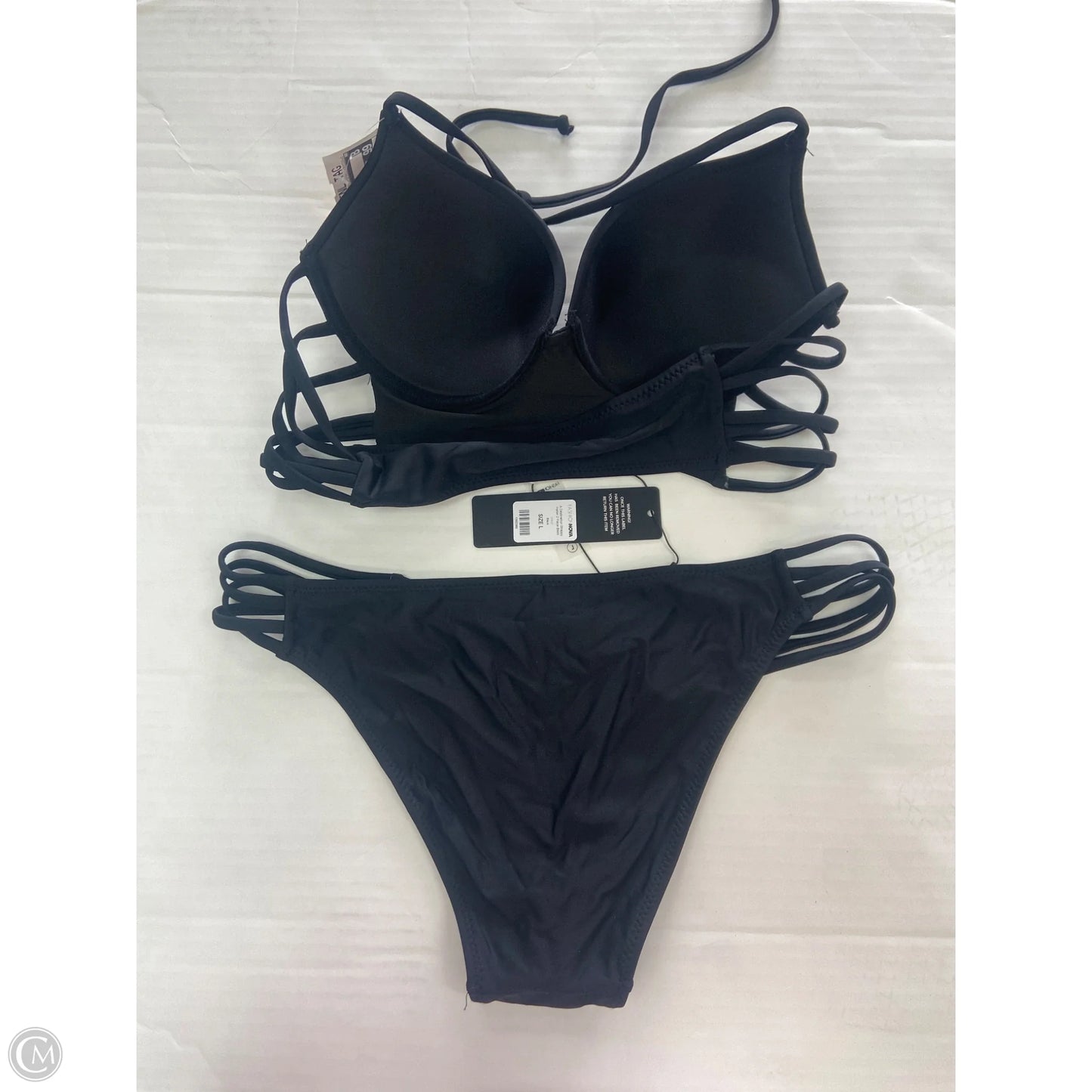 Swimsuit 2pc By Fashion Nova In Black, Size: L