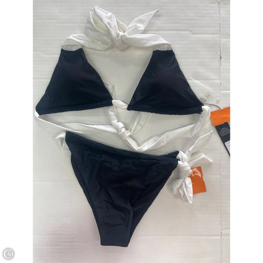 Swimsuit 2pc By Fashion Nova In Black & White, Size: L
