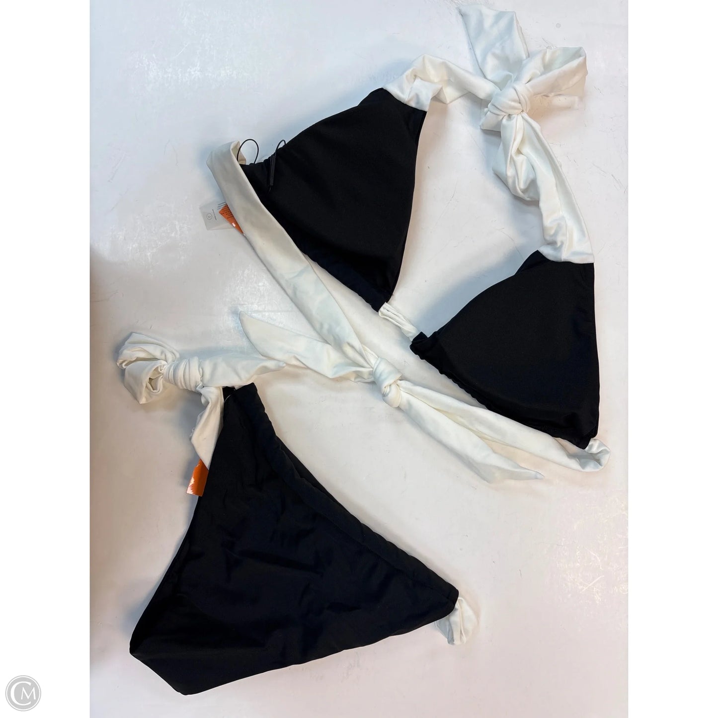 Swimsuit 2pc By Fashion Nova In Black & White, Size: L
