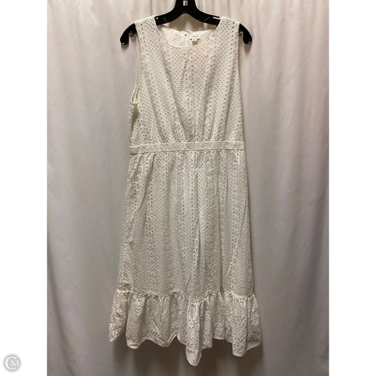 Dress Casual Maxi By J. Crew In White, Size: L
