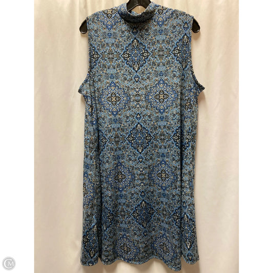 Dress Casual Midi By Joe Boxer In Blue, Size: 1x