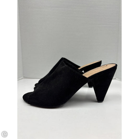 Shoes Heels Wedge By Cato In Black, Size: 10