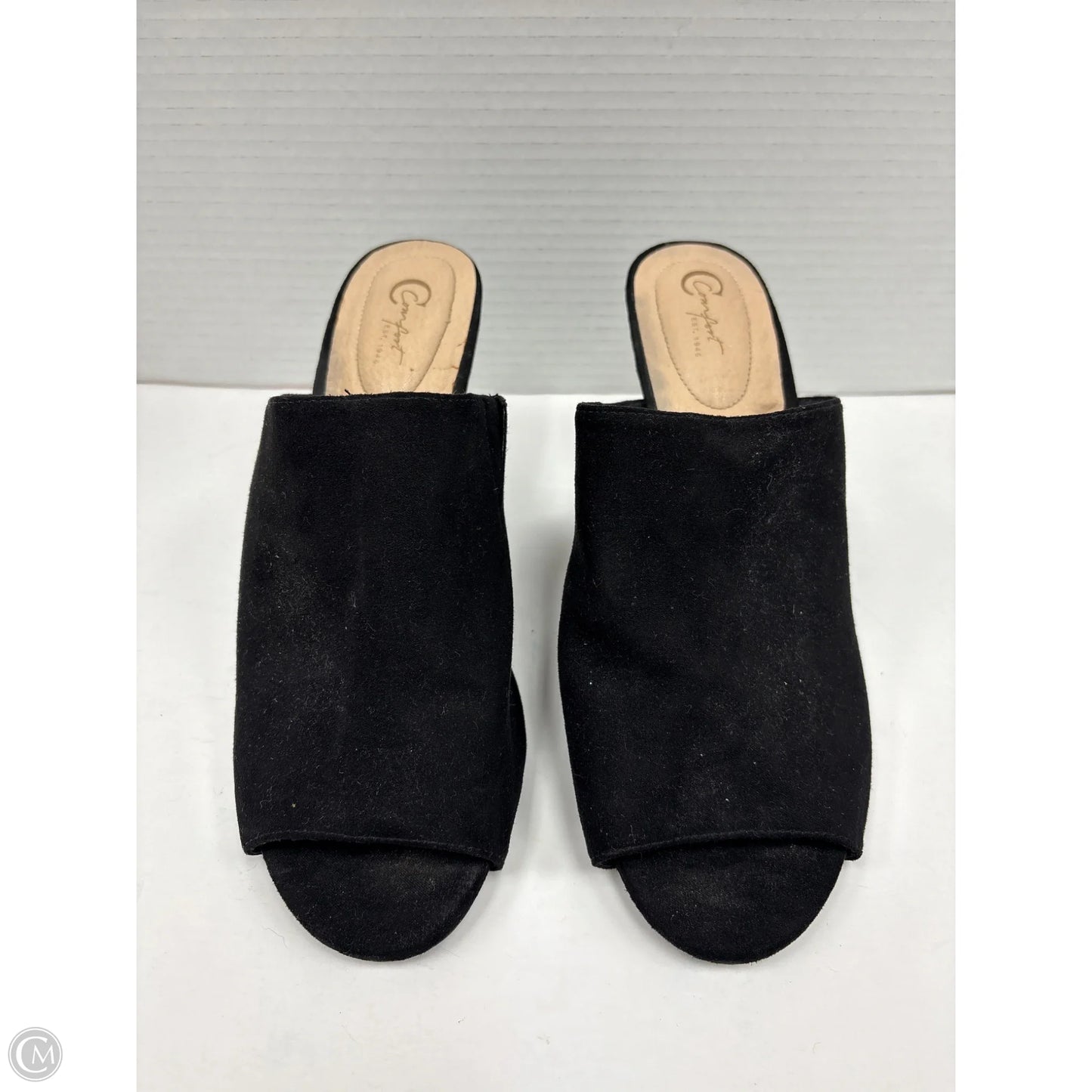 Shoes Heels Wedge By Cato In Black, Size: 10