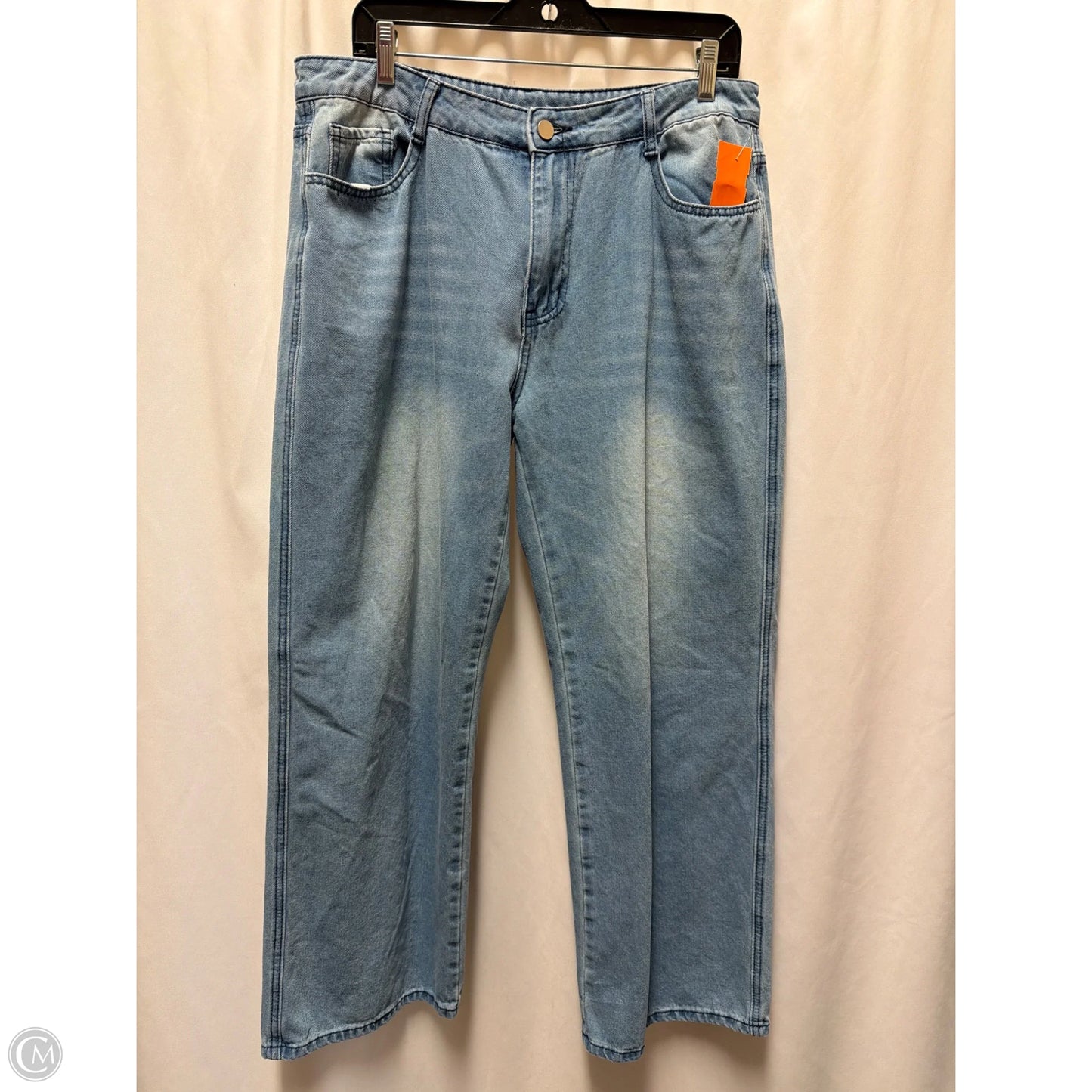 Jeans Wide Leg By Clothes Mentor In Blue Denim, Size: 16