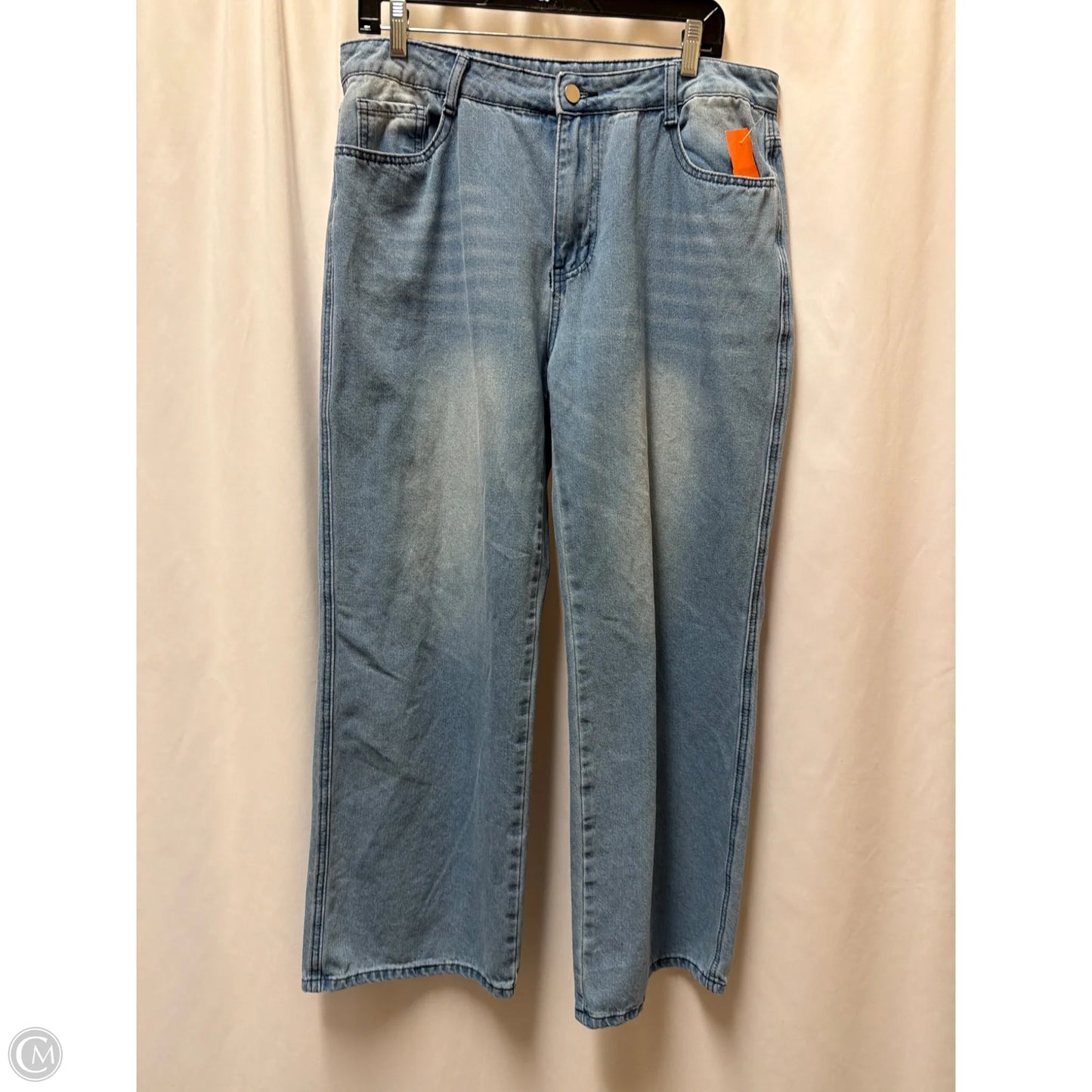 Jeans Wide Leg By Clothes Mentor In Blue Denim, Size: 16
