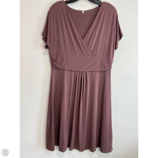 Dress Casual Midi By Clothes Mentor In Purple, Size: Xxl