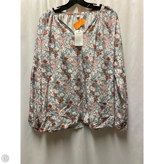 Top Long Sleeve By Clothes Mentor In Grey, Size: Xl