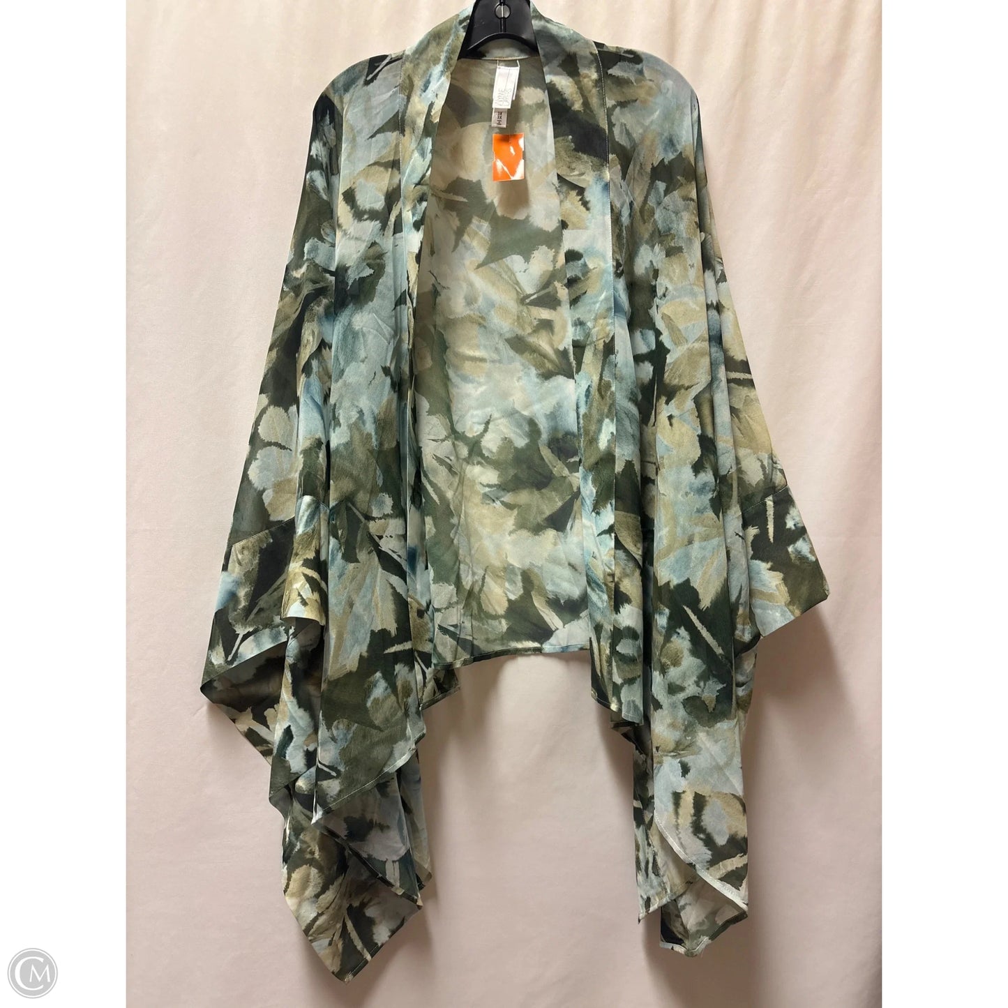 Swimwear Cover-up By Clothes Mentor In Green, Size: 3x