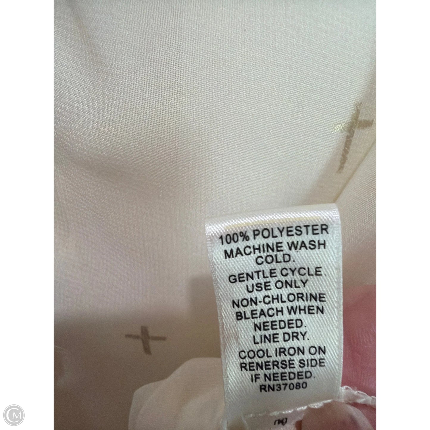 Top Long Sleeve By Cato In Cream, Size: S