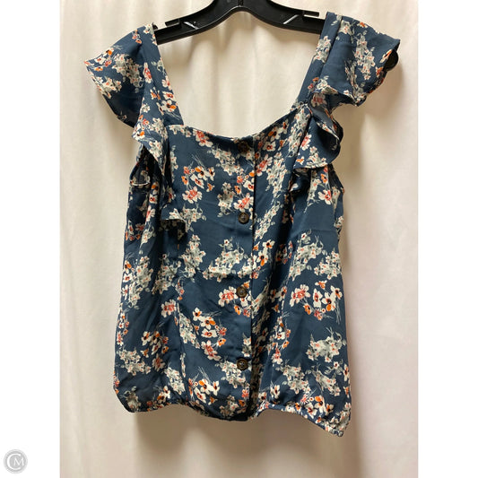 Top Sleeveless By Sienna Sky In Blue, Size: S