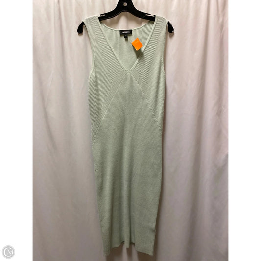 Dress Casual Midi By Express In Green, Size: L