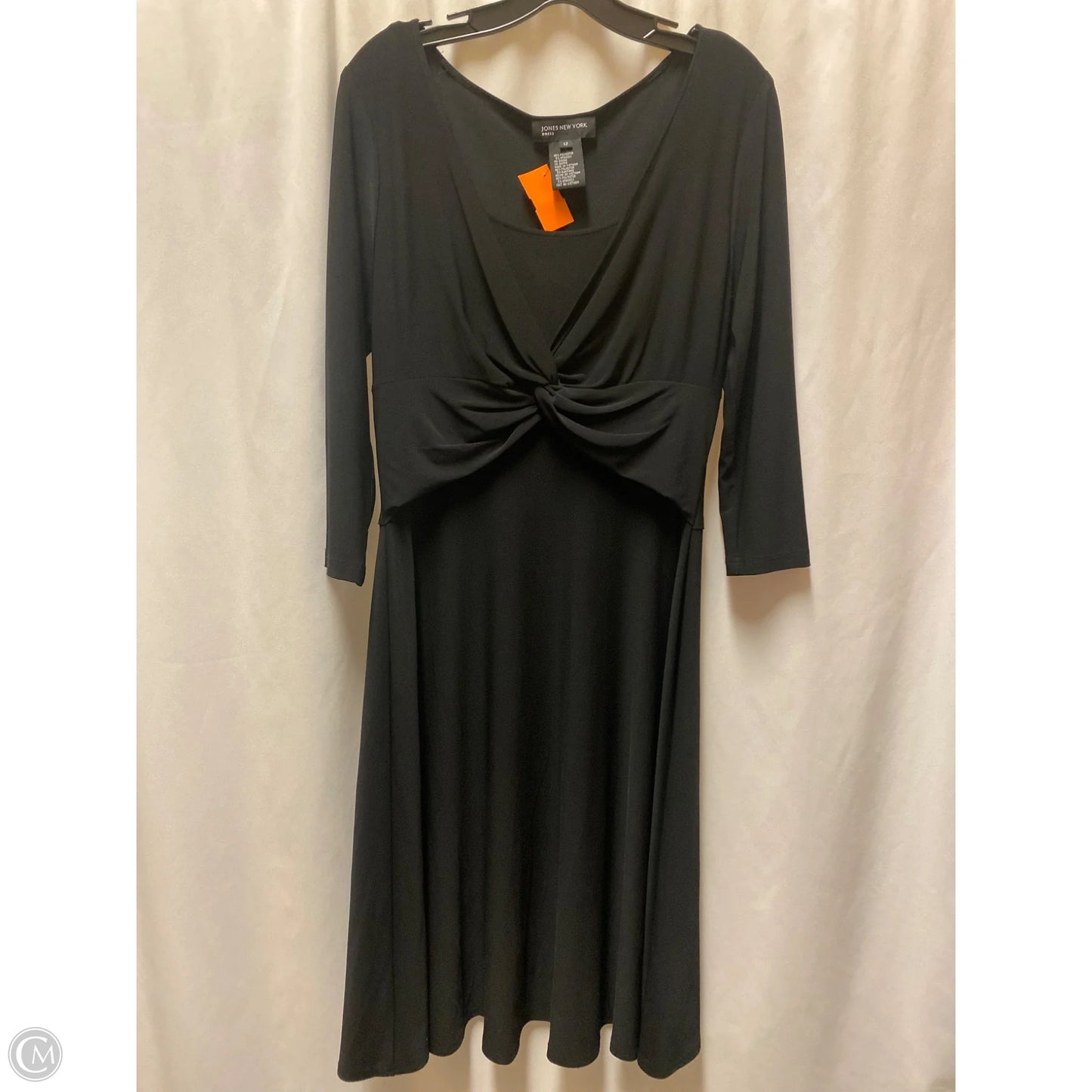 Dress Casual Midi By Jones New York In Black, Size: L