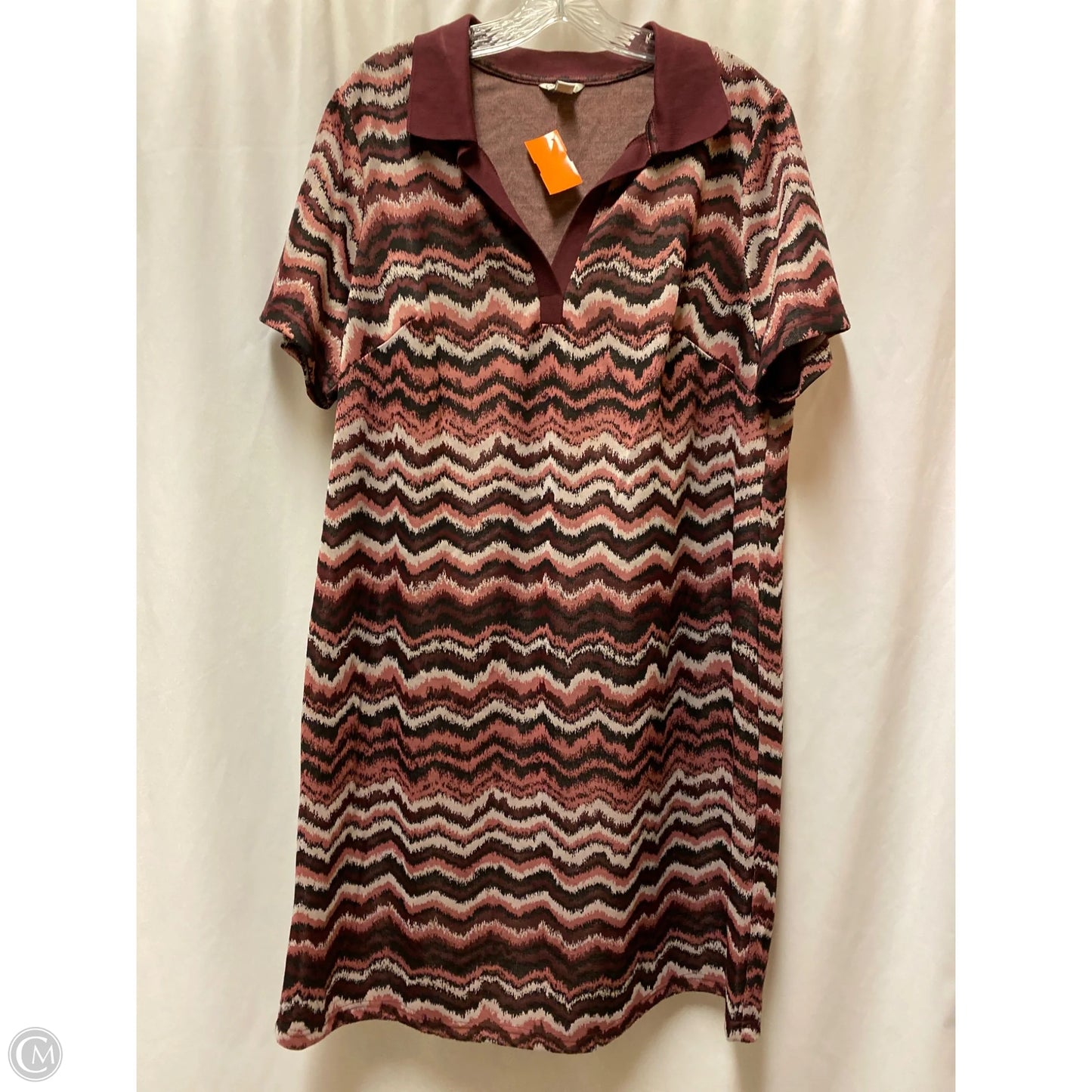Dress Casual Midi By Cato In Pink, Size: 1x