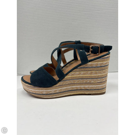 Shoes Heels Block By Clothes Mentor In Blue, Size: 5.5