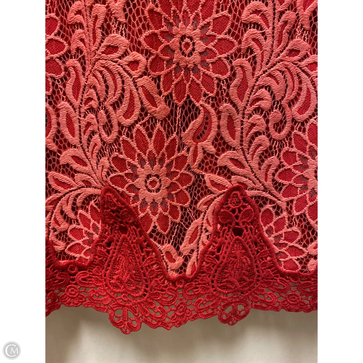 Top Sleeveless By Isaac Mizrahi Live Qvc In Red, Size: L
