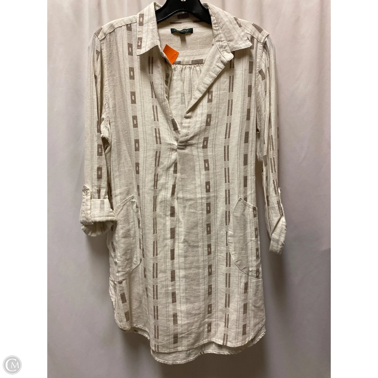 Dress Casual Midi By For Cynthia In Taupe, Size: M