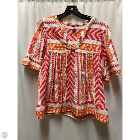 Top Short Sleeve By Old Navy In Pink, Size: L