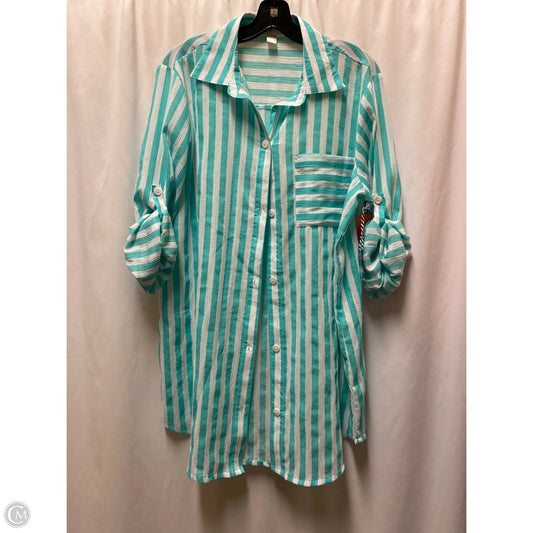 Swimwear Cover-up By Clothes Mentor In Green, Size: L