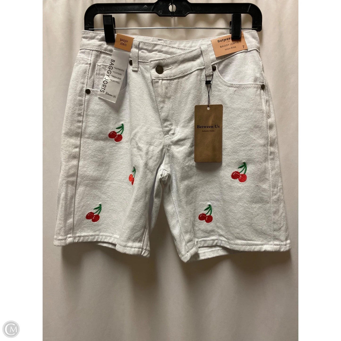 Shorts By Bevelli In White Denim, Size: 6