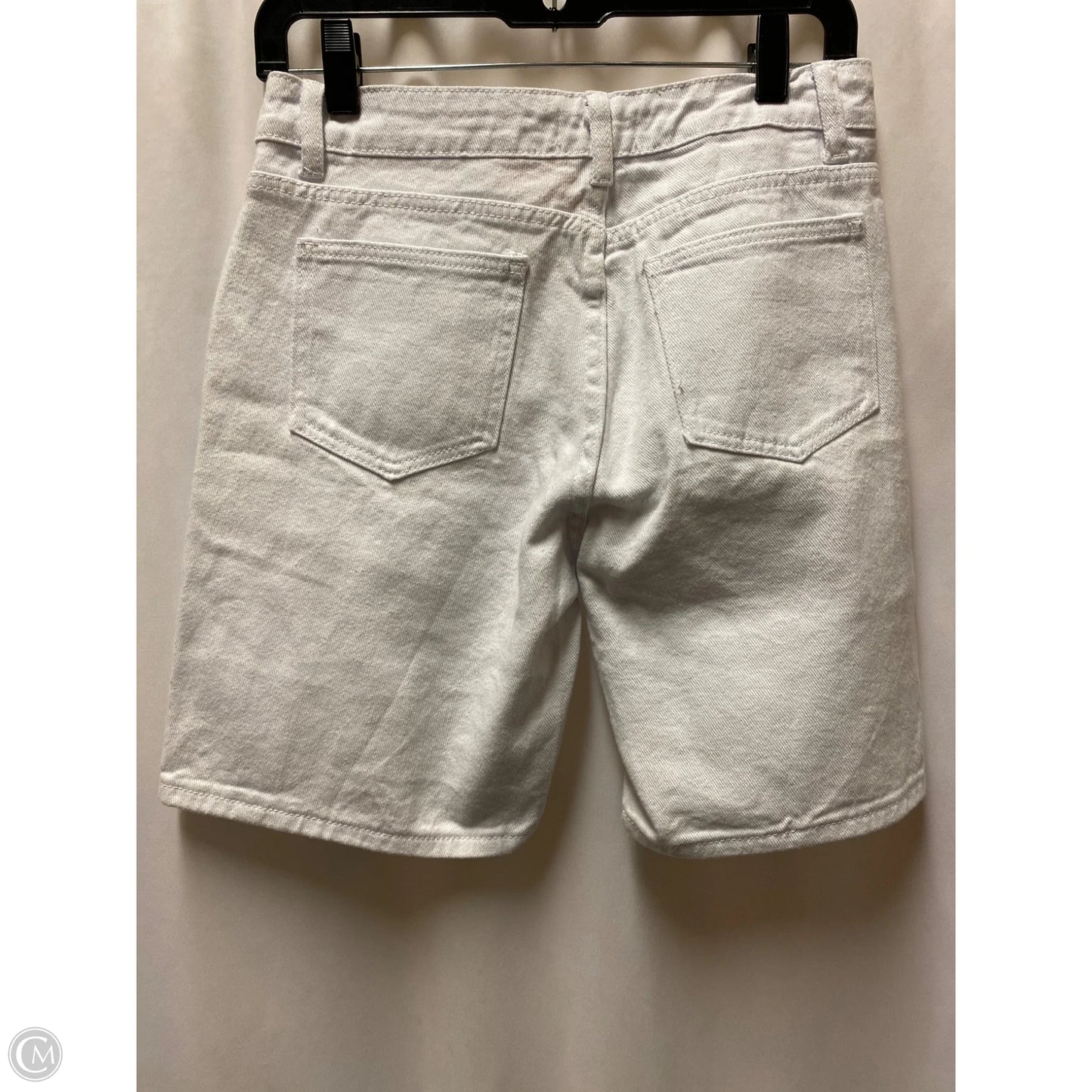 Shorts By Bevelli In White Denim, Size: 6